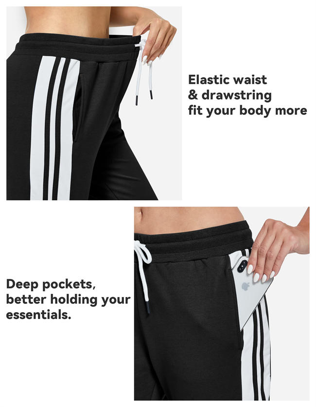 Capris for Women Capri Sweatpants Capri Joggers Casual Summer Pockets Cropped Pants Elastic Active