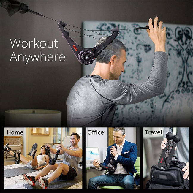 Personal Gym - Full Body Portable Gym: Home, Office or Travel - NASA SpiraFlex Resistance Technology