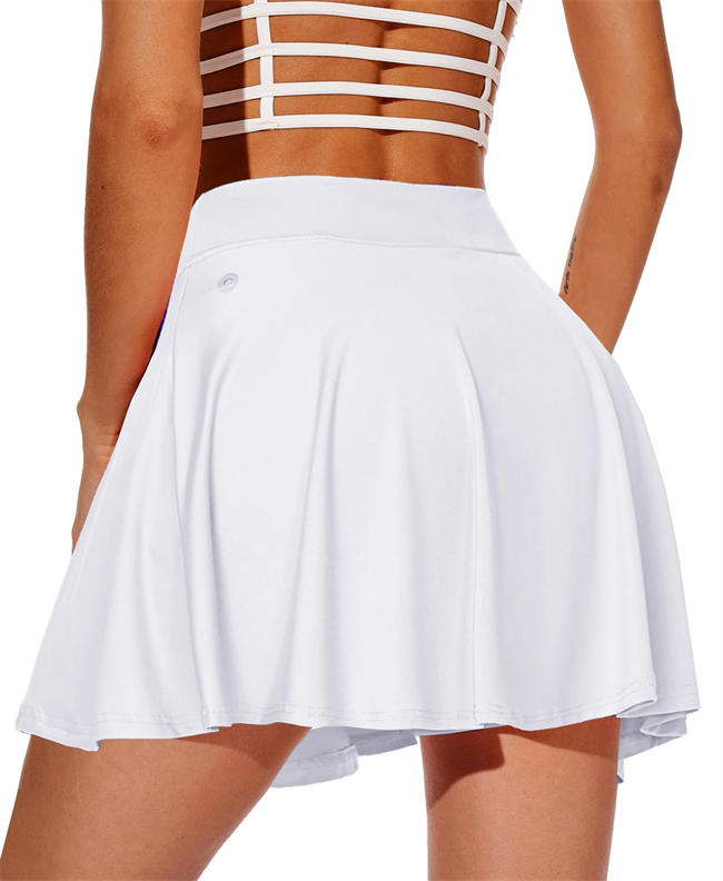 Women Tennis Skirt Golf Pleated Skirt Sports Active Skorts with Shorts Pockets