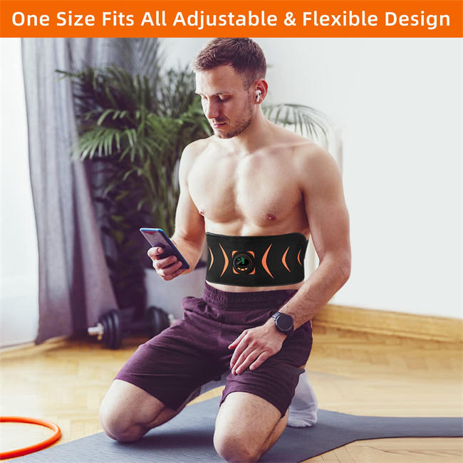 Toning Belt, Muscle Toner, Abdominal Training Belt Workout Portable Fitness Equipment for Home