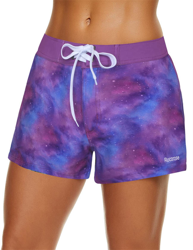 Women Boardshorts Water Sports Quick Dry with Back Pocket
