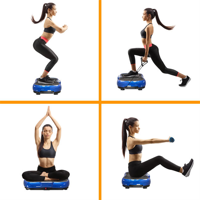 Plate Exercise Machine with Bluetooth Speaker, 99 Levels & 10 Modes Whole Body Shape Vibration Platform Machine with Jump Rope for Weight Loss Fitness, Home Gym Equipment Workout Machine