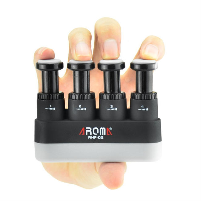 Finger Strengthener,4 Tension Adjustable Hand Grip Exerciser Ergonomic Silicone Trainer for Guitar,Piano,Trigger Finger Training, Arthritis Therapy and Grip, Rock climbing