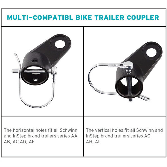 Titanker Upgraded Bike Bicycle Trailer Coupler Attachment Angled Elbow for Instep & Schwinn Bike Trailers