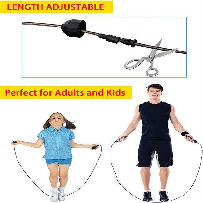 Redify 2 Pack Adjustable Jump Rope for Workout, Fitness Jump Rope for Men Women and Kids, Speed Jumping Rope for Exercise