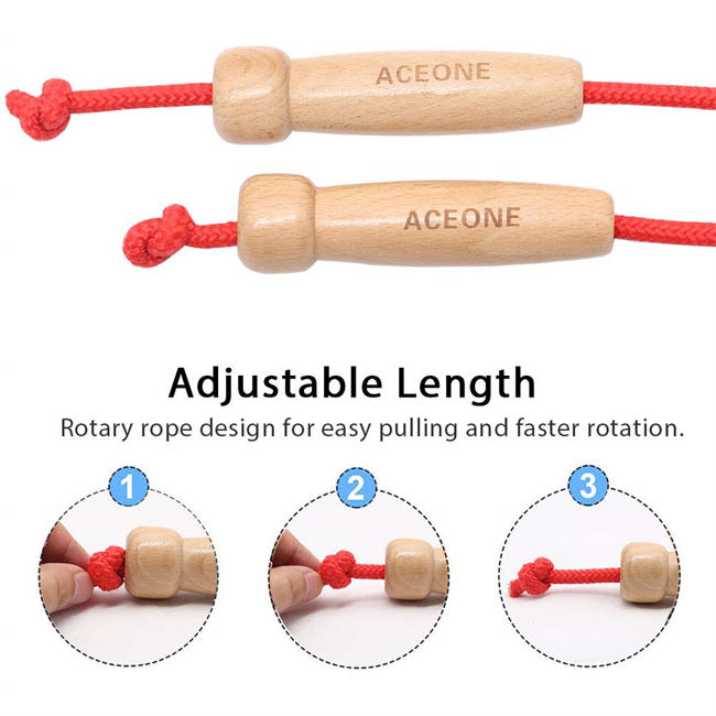 16 FT Long Jump Rope for Kids, Adjustable Double Dutch Skipping Rope with Wooden Handle, Multiplayer Team Jumping Rope for Outdoor Fun, School Sport, Party Game, Birthday Gift