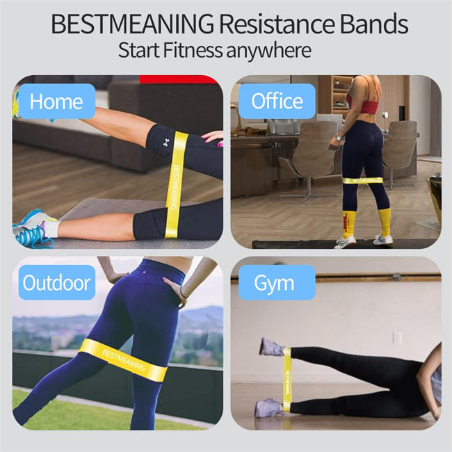 Resistance Loop Bands for Man and Women, 5 Various Resistance Levels Suitable for Gym, Home, Office Yoga Exercise with Free Carry Bag and Workout Guide