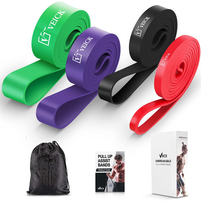 Resistance Bands, Pull Up Assistance Bands, Workout Exercise Bands, Long Resistance Bands Set for Men and Women, Elastic Bands for Stretch, Power Weighted Gyms at Home Fitness Equipment