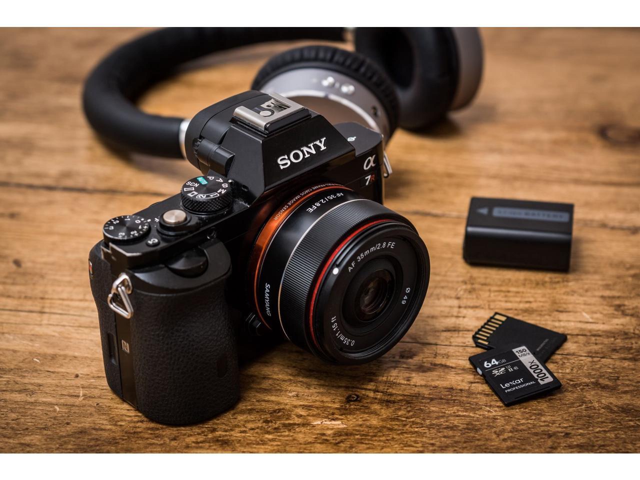 Rokinon 35mm f/2.8 (IO35AF-E) Ultra Compact Wide Angle Lens for Sony E Mount, Black