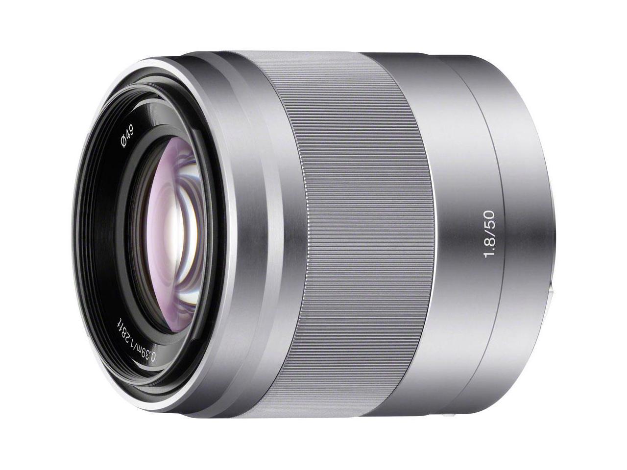 SONY SEL50F18 Compact ILC Lenses 50mm f/1.8 Lens Silver