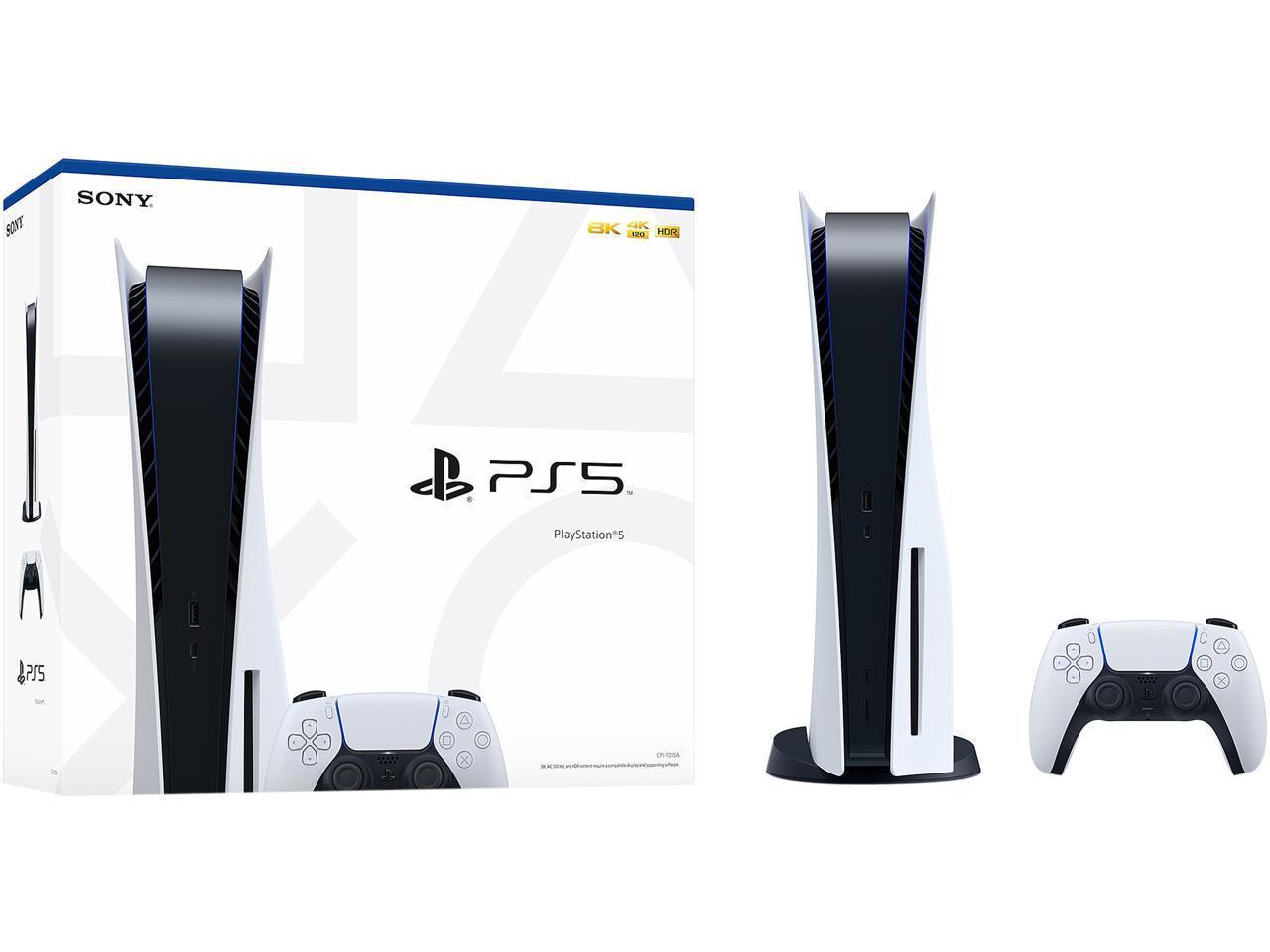 Playstation 5 Disc Version with PULSE 3D Wireless Gaming Headset and InBulk Charging Station
