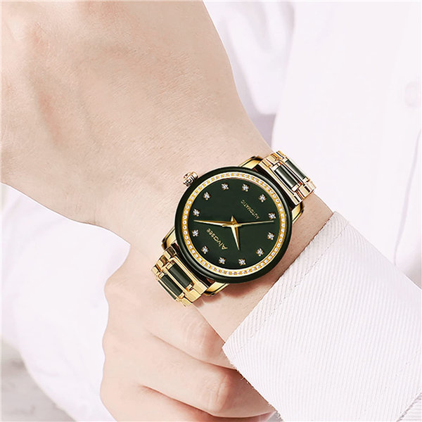 Aivasee Automatic Watches for Men Gold Wrist Watches Stainless Steel Luxury Mechanical Waterproof Dress Watch